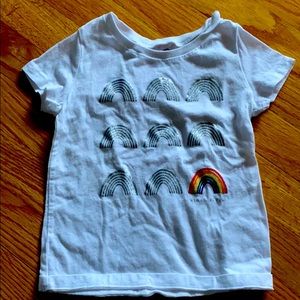 Girls rainbow tee shirt